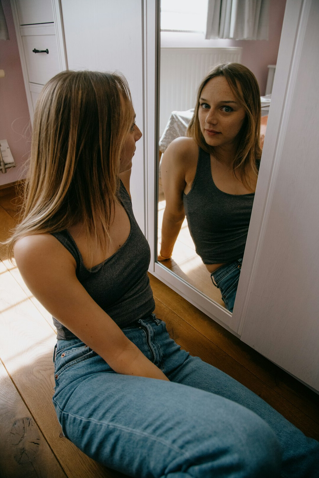 person reflecting on daily routine